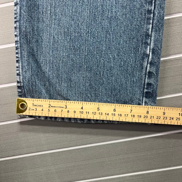 Old Navy Carpenter Jeans Mens 34 Long Light Wash Denim Blue Utility Work Pants - Picture 3 of 8